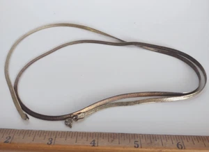 Vintage Sterling Silver Vermeil Danecraft Italy Necklace *10.3 Grams *30" - Picture 1 of 3