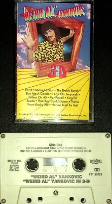 WEIRD AL YANKOVIC IN 3-D CASSETTE TAPE 1984 CBS - RARE - 39221 - Image 1 of 2