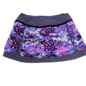 Title Nine Nimblene Geometric Grey Multicolor Golf Tennis Skirt Skort Size S - Picture 1 of 12