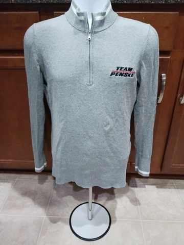 Team Penske Racing Medium Team Issued Black Zip Sweater Shirt NASCAR Logano Cover