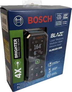 Bosch GLM165-25G Blaze Green Beam Laser Distance Measurer 165' (New in Box) - Picture 1 of 7