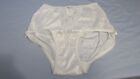 Vintage Commotion Nylon and Lace Brief Panty W 24-30 in. White NWT SZ 6