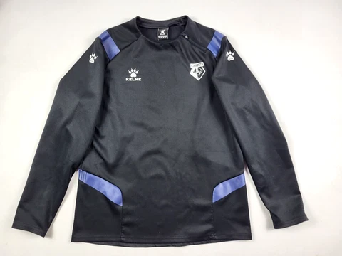 KELME WATFORD LONG SLEEVE TRAINING FOOTBALL SHIRT  JERSEY TRACK ADULT SIZE L Cover
