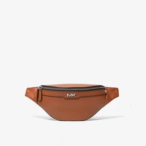 Michael Kors Varick Leather Belt Bag Fanny Pack in Brown - Picture 1 of 4