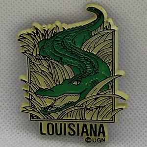 Vintage Louisiana Magnet Alligator Souvenir 2.25" State Refrigerator - Picture 1 of 5