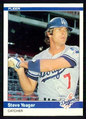 1984 Fleer - Steve Yeager #117 - Image 1 of 2