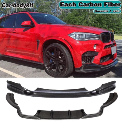 Für BMW X5M F85 2014-18 Carbon Frontlippe Frontansatz Heckdiffusor Spoiler Lippe - Bild 1 von 4