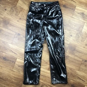 Hunter & Brown Damen Gr. M schwarze Kunstlederhose - Bild 1 von 7