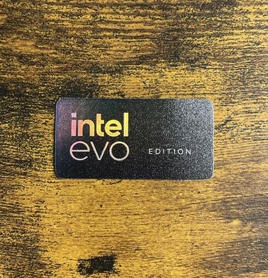 1x Intel EVO Edition Holographic Desktop / Laptop sticker label (NEW) - Image 1 of 2