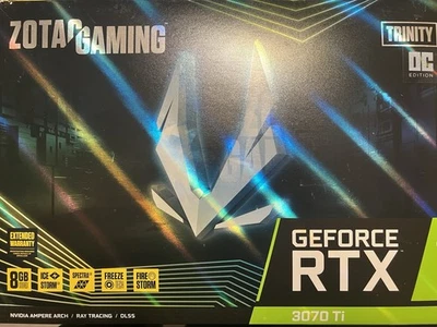 Tarjeta de gráficos para juegos ZOTAC NVIDIA GeForce RTX 3070Ti AMP HOLO 8 GB GDDR6X Foto 1 de 3