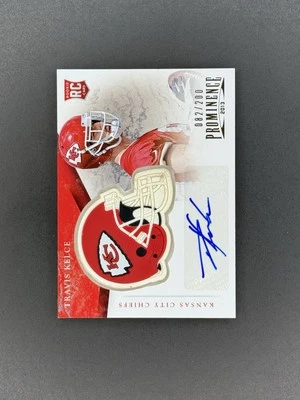2013 Prominence #192 RC Rookie Team  Helmet Travis Kelce Auto #/200  KC Chiefs  - Image 1 of 2