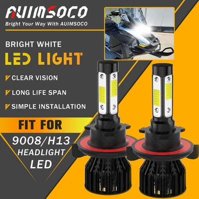 Lâmpadas dianteiras de faróis de LED para Ski-Doo Summit X/Expert 600R/850/Turbo 2018–2023 - Imagem 1 de 4
