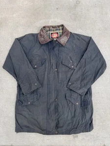Australian Outback Collection Small OilSkin Drover Duster Jacket Long Coat - Picture 1 of 8