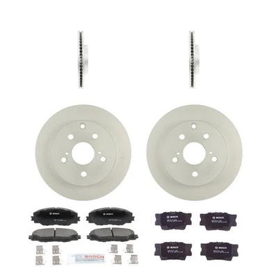 Kit de pastillas de freno y rotor de cerámica Bosch QuietCast para Toyota Matrix Pontiac 09-13 Foto 1 de 4