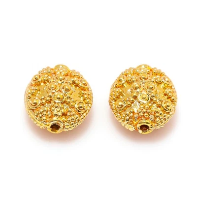 6 PIEZAS CUENTAS BALI CHAPADAS EN ORO 18K 11X8MM CUENTAS PARA HACER JOYAS 875 Foto 1 de 3