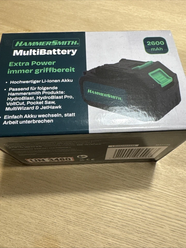 Hammersmith MultiBattery 2600mAh - Ersatz Akku für alle Hammersmith Produkte