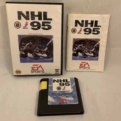NHL 95 Sega Genesis USED Complete In Box Retro Video Game Hockey CIB - Image 1 of 4