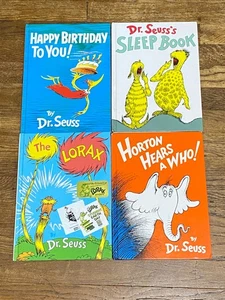 Dr. Seuss Classic lot of 4 Books - Hapy Birthday To You, The Lorax, On #E - Foto 1 di 4