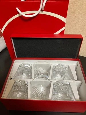 Baccarat Stella Old Fashioned Glasses Set of 6 Crystal Tumblers 2014 France - Image 1 of 4