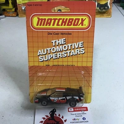 1987 MATCHBOX SUPERFAST MB NO67 ЧЕРНЫЙ LAMBORGHINI COUNTACH SPORTS 1/64 MIP МАКАО - Изображение 1 из 4