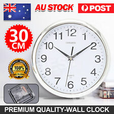 Wall Clock Quartz Round Square Wall Clock Silent Non-Ticking 12 Inch