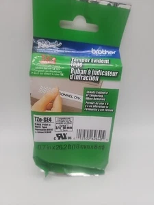 GENUINE Brother TZeSE4 P-Touch Security Tape TZe-SE4, TZESE4, TZ-SE4, TZSE4 - Picture 1 of 2