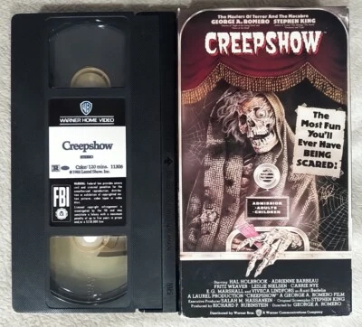 CREEPSHOW 1982 Warner 80s Horror VHS Movie Tape Creep Show ROMERO Stephen KING - Image 1 of 4