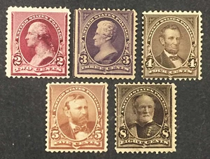 UNITED STATES - MINT SINGLES - ISSUES OF 1890-1893 - A61-A66 - Picture 1 of 1