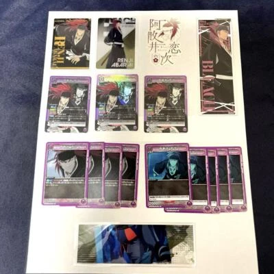 BLEACH Renji Abarai Union Arena SR Card Set 3-Piece Rare Anime TCG - Image 1 of 4