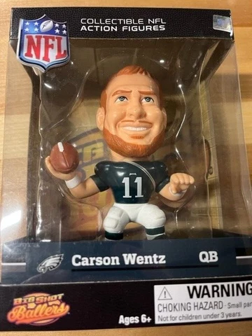 Big Shot Ballers Carson Wentz Figure NFL new in Box Cover