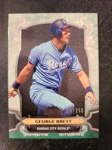 George Brett 2014 Topps Triple Threads  Emerald Serial #'d /250 #2 Green Royals