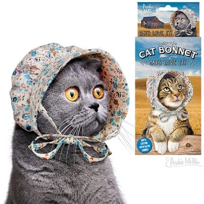 ACCOUTREMENTS Cat Bonnet - Kitten Hat - 100% cotton - Novelty Fun Gag Gifts