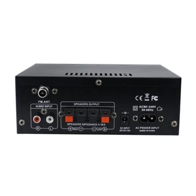 bluetooth HiFi Power Amplifier Digital Bass Stereo Amplifier Amp Dual Channel - Image 1 of 4