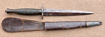 Cuchillo de Lucha Fairbarin Sykes F-S Segunda Guerra Mundial "Flecha 42" Comando Británico 3er Patrón Foto 1 de 4