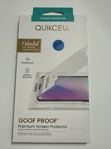 Proteggi schermo vetro temperato Quickcell Goof a prova di goff per sogno cricket 5G - Foto 1 di 2