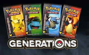 EACH **ARTWORK** POKEMON TCG~4X GENERATIONS BOOSTER PACK FACTORY SEALED - Picture 1 of 1