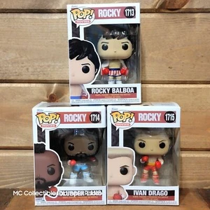 Juego de figuras de vinilo Funko Pop Rocky Balboa Clubber Lang Ivan Drago Rocky III y IV - Imagen 1 de 5