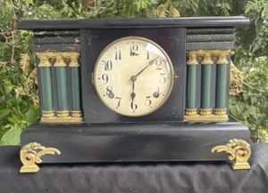 Antique 1905 Gilbert Mantle Parlor Clock - SERVICED - CLEANED - ORIGNAL - VIDEO - Picture 1 of 12