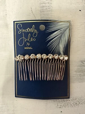 Scunci gold and rhinestone hair comb new - Image 1 of 2