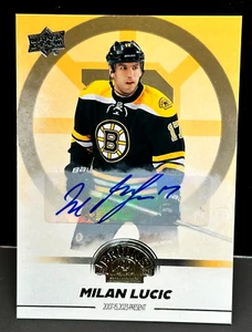 Milan Lucic 2023-24 Upper Deck Boston Bruins Centennial Box Set Auto SSP #46 - Picture 1 of 2