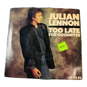 Julian Lennon Too Late For Goodbyes 7" Vinyl Record Single Orig Sleeve 45 RPM - Picture 1 of 4