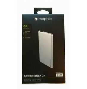 Mophie Powerstation 2X - External Battery/Power Bank Ultra End Silver 3301