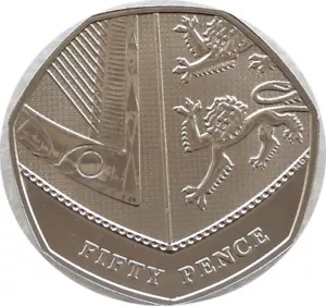2017 Fifty Pence coin Shield Of The Royal Arms 50p - Picture 1 of 1