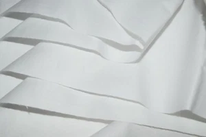 100% TELA DE ALGODÓN BLANCO LISO EGIPCIO 30m x 87cm - Imagen 1 de 6