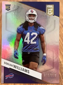2023 DONRUSS ELITE #137 DORIAN WILLIAMS ROOKIE CARD SILVER HOLO RC SP 609/999 - Bild 1 von 2