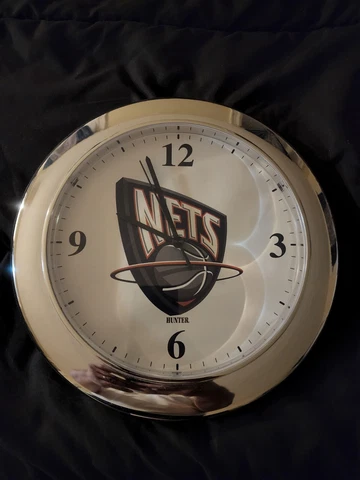 Brooklyn Nets NBA licensed Basketball Hunter Quartz Wall Sports Clock Cover