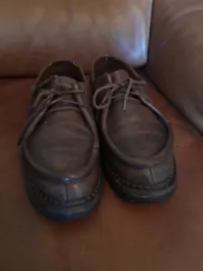 Rare CHAUSSURE DERBY PARABOOT MICHAEL CUIR Marron 5,5 / 39 Très bon État. - Picture 1 of 8
