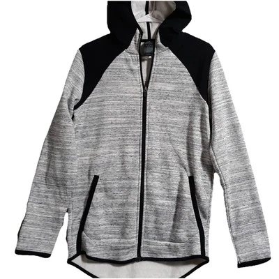 C9 Champion Boys Sweatshirt Sz XL NWT Hooded Hoodie Zipper White Gray Black - Image 1 of 4