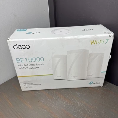 TP-Link Deco BE63 BE10000 Tri-Band WiFi 7 Mesh System 2.5Gbps Ports - 3 Pack - Image 1 of 4