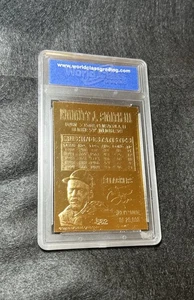 1995 Bleachers 23KT Gold Card Emmitt Smith Dallas Cowboys Limited Edition Sealed - Bild 1 von 5